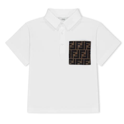 formica fendi|Junior Knit Polo Shirt , .